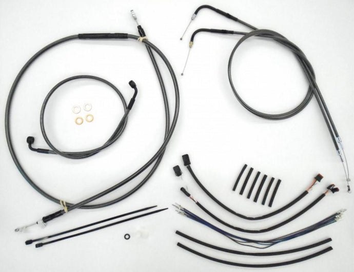 Magnum 487653 Black Pearl Handlebar Installation Kit for 14-16in. Ape