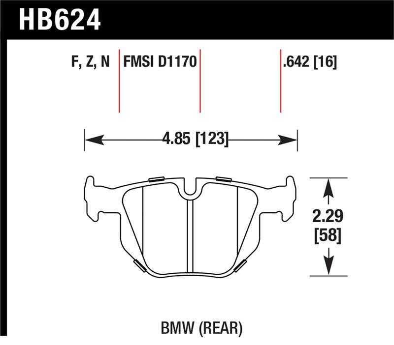 Load image into Gallery viewer, Hawk Performance HB624Z.642 HAWK Ceramic Brake Pad Sets
