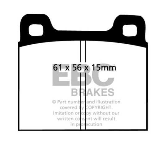 Ebc DP4104R EBC Yellowstuff Brake Pad Sets
