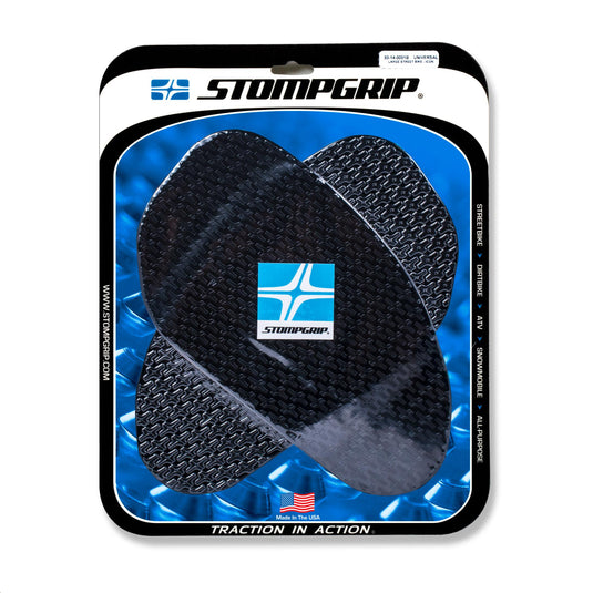 Stompgrip 50-14-0001B Icon Profile Large Street Bike Tank Grips - Black