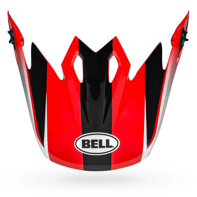 Bell Helmets Visor for MX-9 Dash Helmets - Gloss Black/Red/White