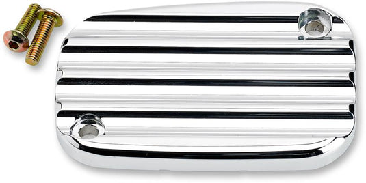 Joker Machine 08-002C Front Master Cylinder Cover - Finned Chrome