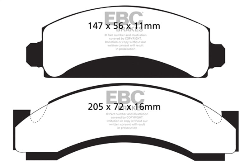 Load image into Gallery viewer, Ebc DP41241R EBC Yellowstuff Brake Pad Sets
