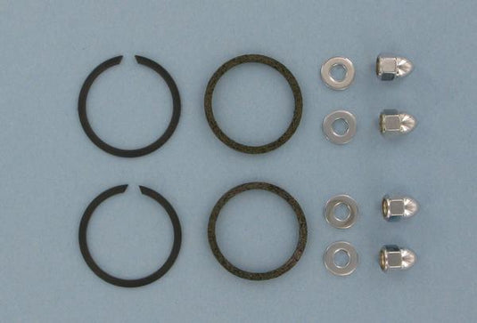 James Gasket 65324-83-KW1 Exhaust Port Gasket Kit - Stainless Steel Wire Gaskets and Chrome Acorn Nuts