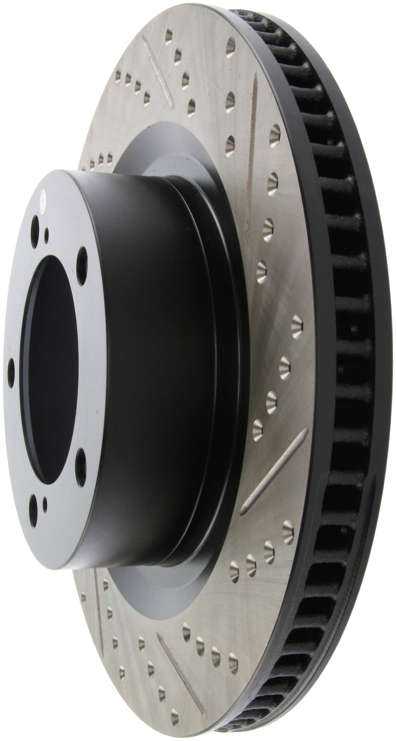 Load image into Gallery viewer, Stoptech 127.44156L ST Slot &amp; Drill Brake Rotors
