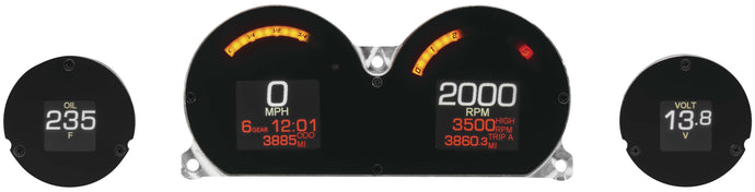 Dakota Digital MLX-8496-K MLX Series 4 Gauges Set - Black