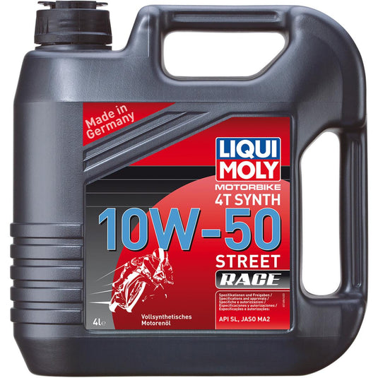 Liqui Moly 20305 4T Synthetic Street Race Motor Oil - 10W-50 - 20L