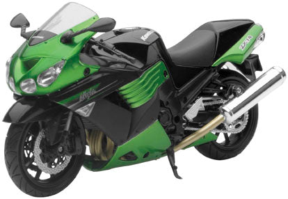 New Ray Toys 57433B Street Bike 1:12 Scale Motorcycle - Kawasaki Zx-14 2011 - Green