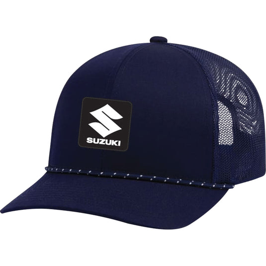 Factory Effex Suzuki Explorer Braided Snapback Hat (One Size Fits Most, Navy)