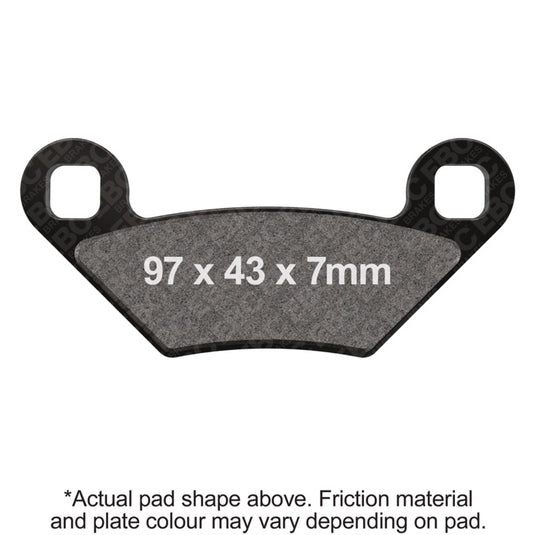 Ebc Powersports FA475R EBC R Sintered Brake Pads