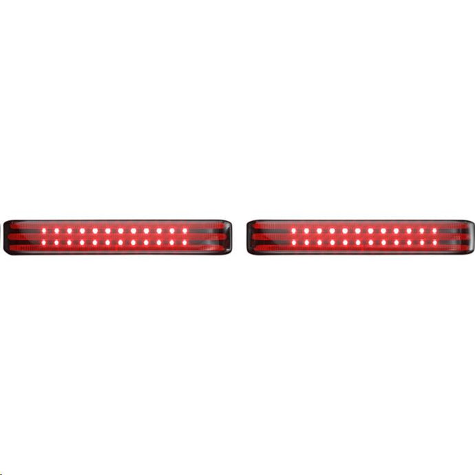 Custom Dynamics PB-SBSEQ-SS8-CS Probeam Sequential LED Saddlebag Light - Chrome With Smoke Lens
