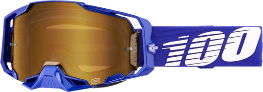 100% Armega Goggles (One Size Fits Most, Klein / Mirror True Gold Lens)
