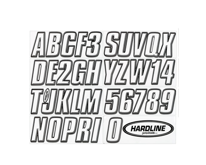 Hardline WHBLK800 HRL Registration Letters