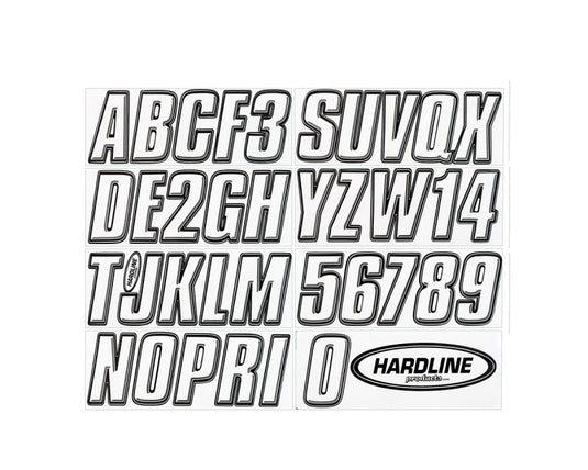 Hardline WHBLK800 HRL Registration Letters