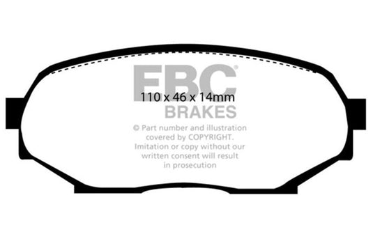 Ebc DP4802R EBC Yellowstuff Brake Pad Sets