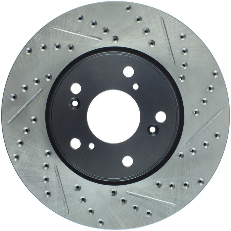 Load image into Gallery viewer, Stoptech 127.40086L ST Slot &amp; Drill Brake Rotors
