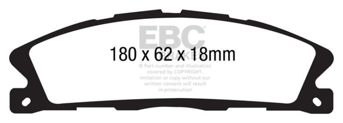 Ebc DP41886R EBC Yellowstuff Brake Pad Sets