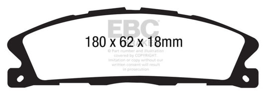 Ebc DP41886R EBC Yellowstuff Brake Pad Sets