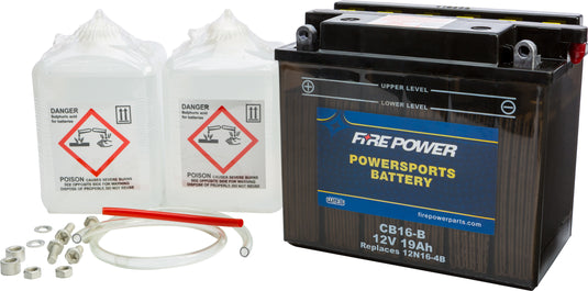 Fire Power CB16-B Conventional 12V Heavy Duty Battery With Acid Pack