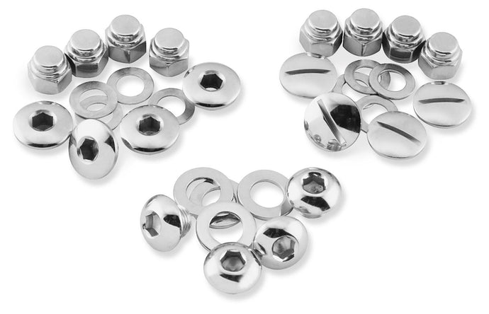 Colony 8224-8 Rocker Shaft End Cap and Nut Kit - Allen - Chrome