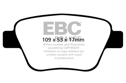 Ebc DP42075R EBC Yellowstuff Brake Pad Sets