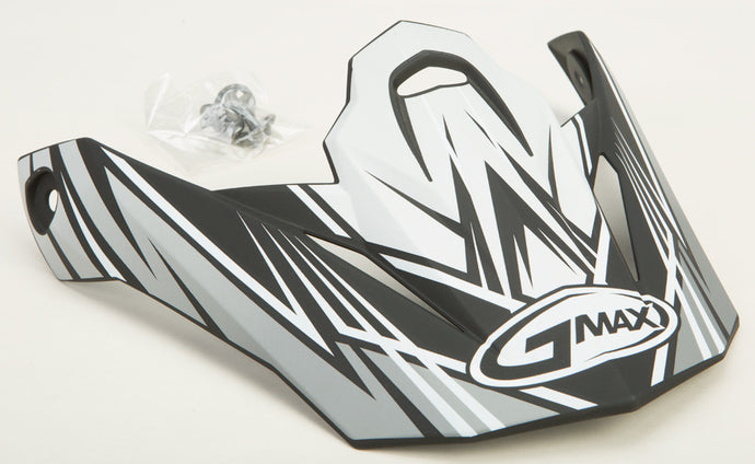 G-Max Visor for MX86 Raz Helmet - Matte Silver/White