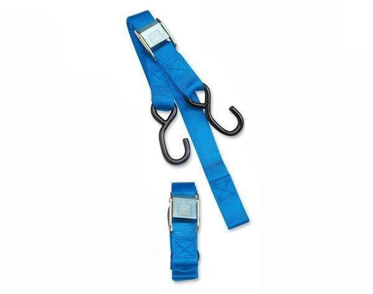 Parts Unlimited TD00200 Heavy Duty Cam Buckle Tie-Down with Built-In Assist - Blue