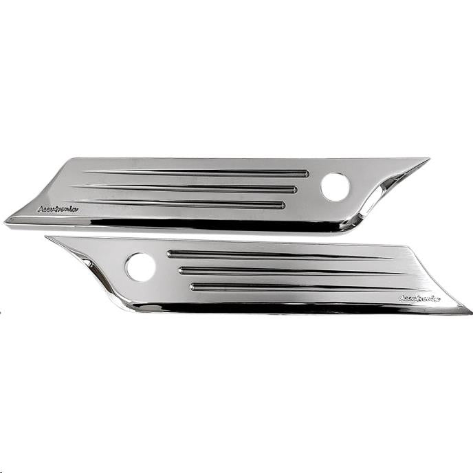Accutronix BLC014-SB-C Speed Ball Saddlebag Latch Covers - Chrome