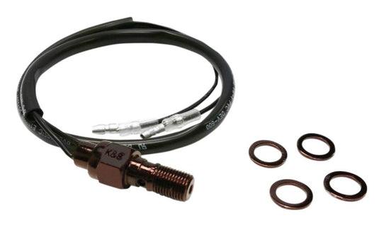 K&S Technologies 12-0020B Hydraulic Brake Light Switch/Banjo Bolt - Black