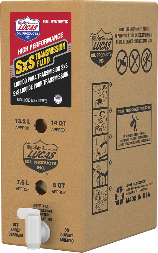Lucas Oil 18050 Synthetic SXS Transmission Fluid - 6 gal.