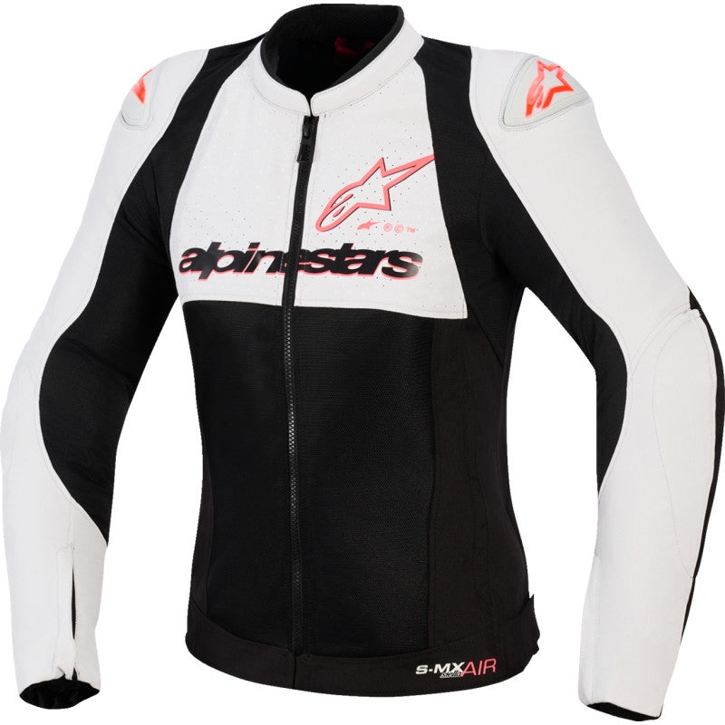 Load image into Gallery viewer, Alpinestars Stella SMX Air Womens Jacket (Small, Ice Gray/Black/Fluo Coral)
