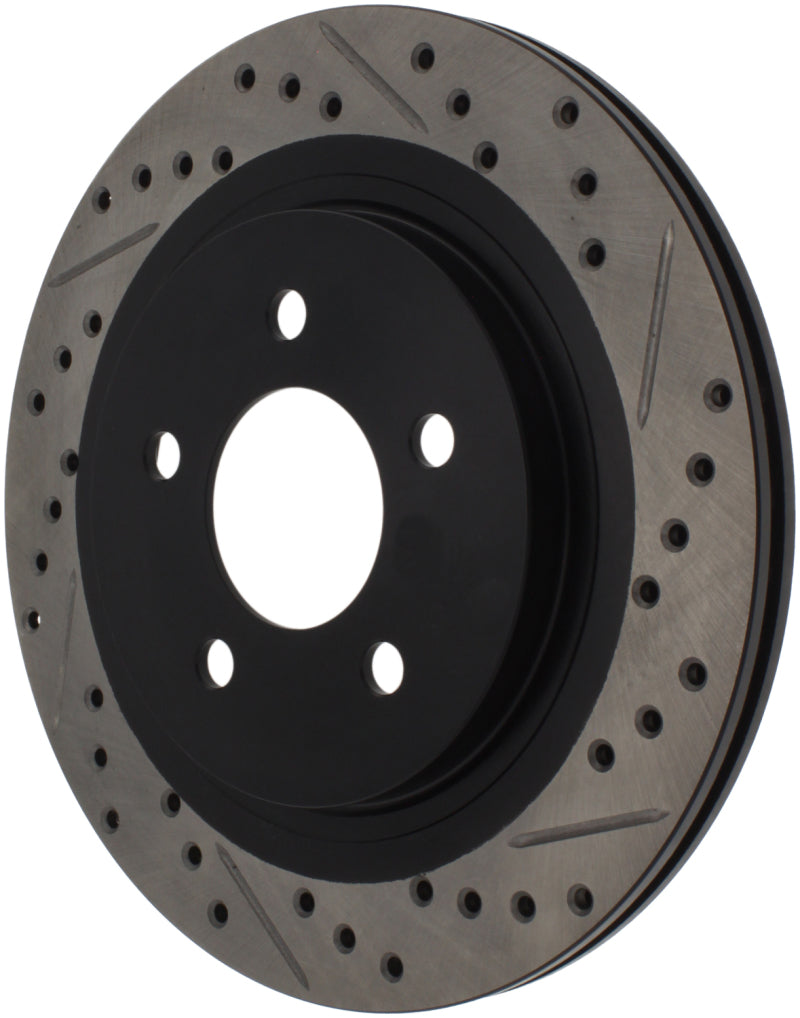 Load image into Gallery viewer, Stoptech 127.61087L ST Slot &amp; Drill Brake Rotors
