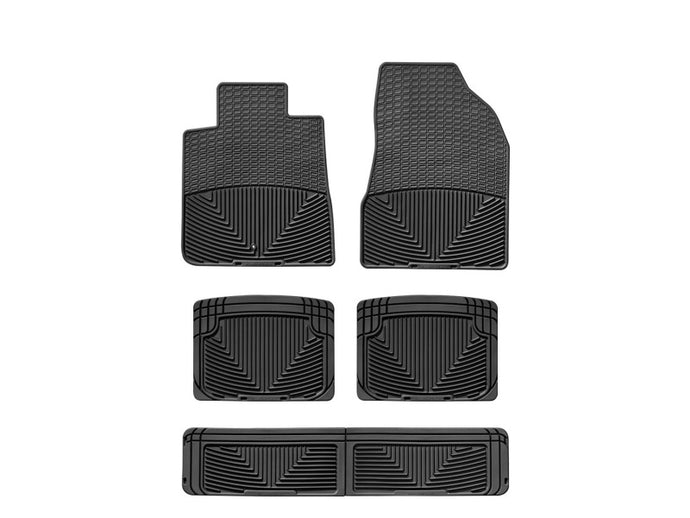Weathertech W68-W20-W60 WT Rubber Mats - Rear - Blk