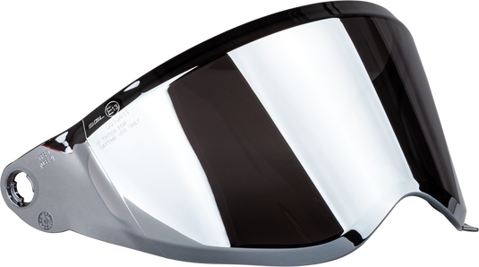 Fly Racing Face Shield for Trekker Helmets - Silver Iridium
