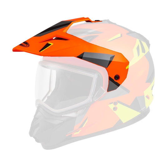 G-Max Visor with Screws for GM-11S Ripcord Helmets - Matte Neon Orange/Hi-Vis