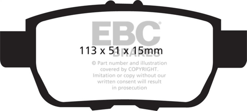Load image into Gallery viewer, Ebc DP41754R EBC Yellowstuff Brake Pad Sets
