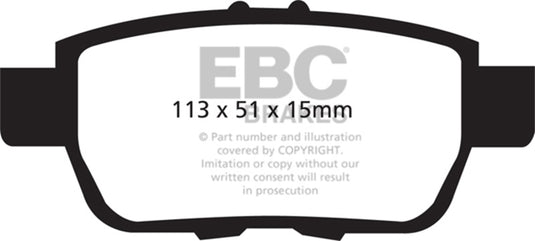 Ebc DP41754R EBC Yellowstuff Brake Pad Sets