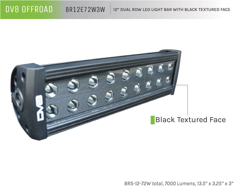 Load image into Gallery viewer, Dv8 Offroad BR12E72W3W DVE LED Light Bars &amp; Cubes
