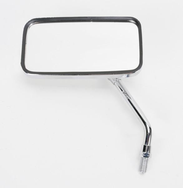 Emgo 20-42443 Universal Cruiser Mirror - Stamped Steel, Chrome, 10mm Thread Right