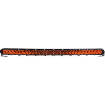 Heretic Studio 53010 6-Series Light Bar - 30in. (34in. x 2in. x 1.5in.) - Black Flood Light - Curved with Amber Lens