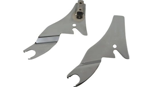 Drag Specialties 1504-0133 Detachable Sissy Bar Side Plates - Chrome