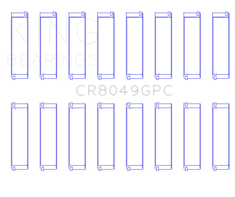 Load image into Gallery viewer, King Engine Bearings CR8049GPC KING Connecting Rod Bearings
