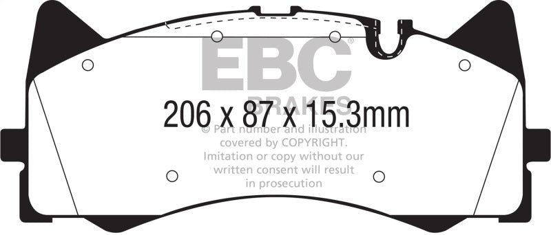 Load image into Gallery viewer, Ebc DP42298R EBC Yellowstuff Brake Pad Sets
