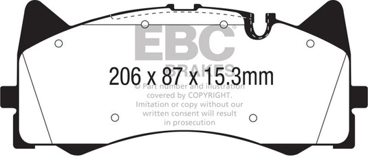 Ebc DP42298R EBC Yellowstuff Brake Pad Sets