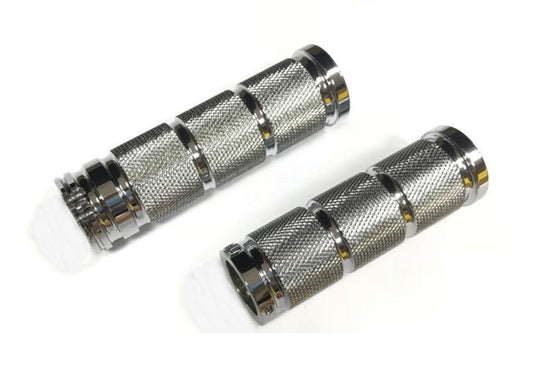 Harddrive 353006 Retro Grips - Chrome