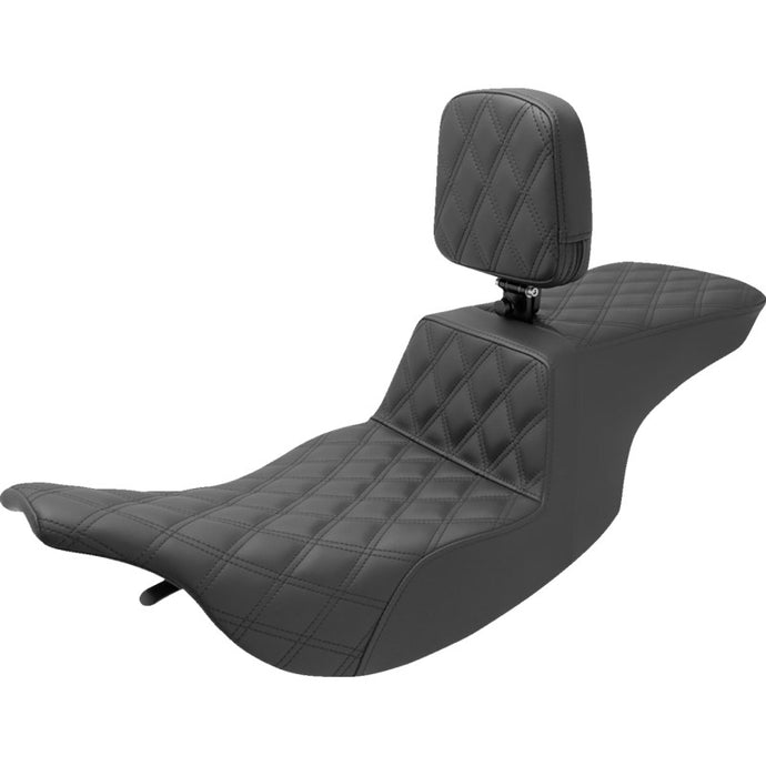 Saddlemen 897-07-195BR Tour Step-Up Full LS Seat with Drivers Backrest