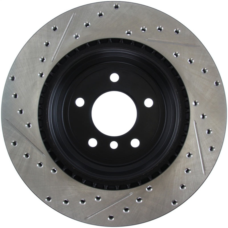 Load image into Gallery viewer, Stoptech 127.34080L ST Slot &amp; Drill Brake Rotors
