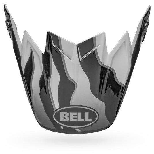 Bell Helmets Visor for Moto-9S Flex Claw Helmets - Gloss Black/White