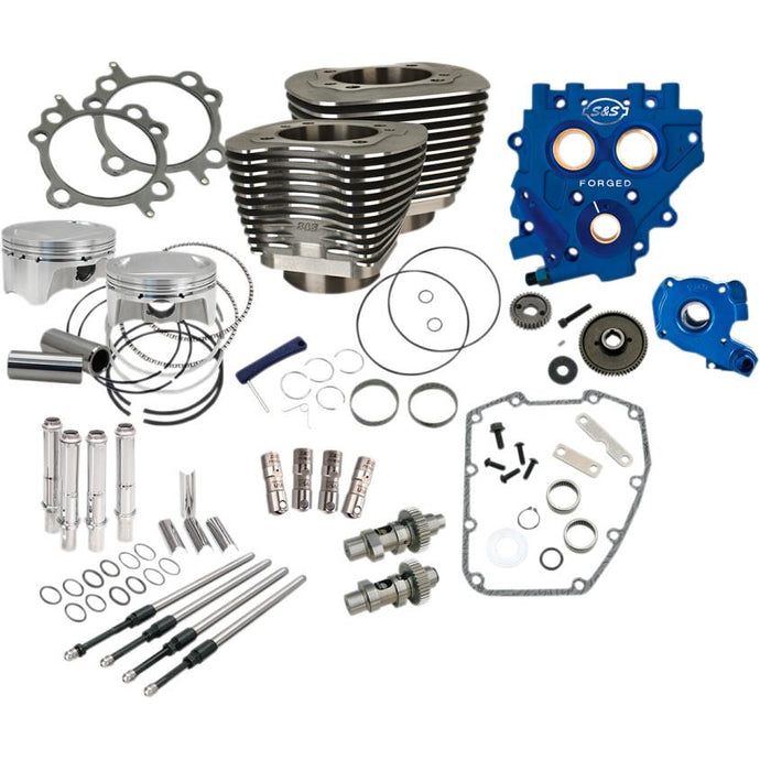 S&S Cycle 330-0669 Power Package - Gear Drive - Black