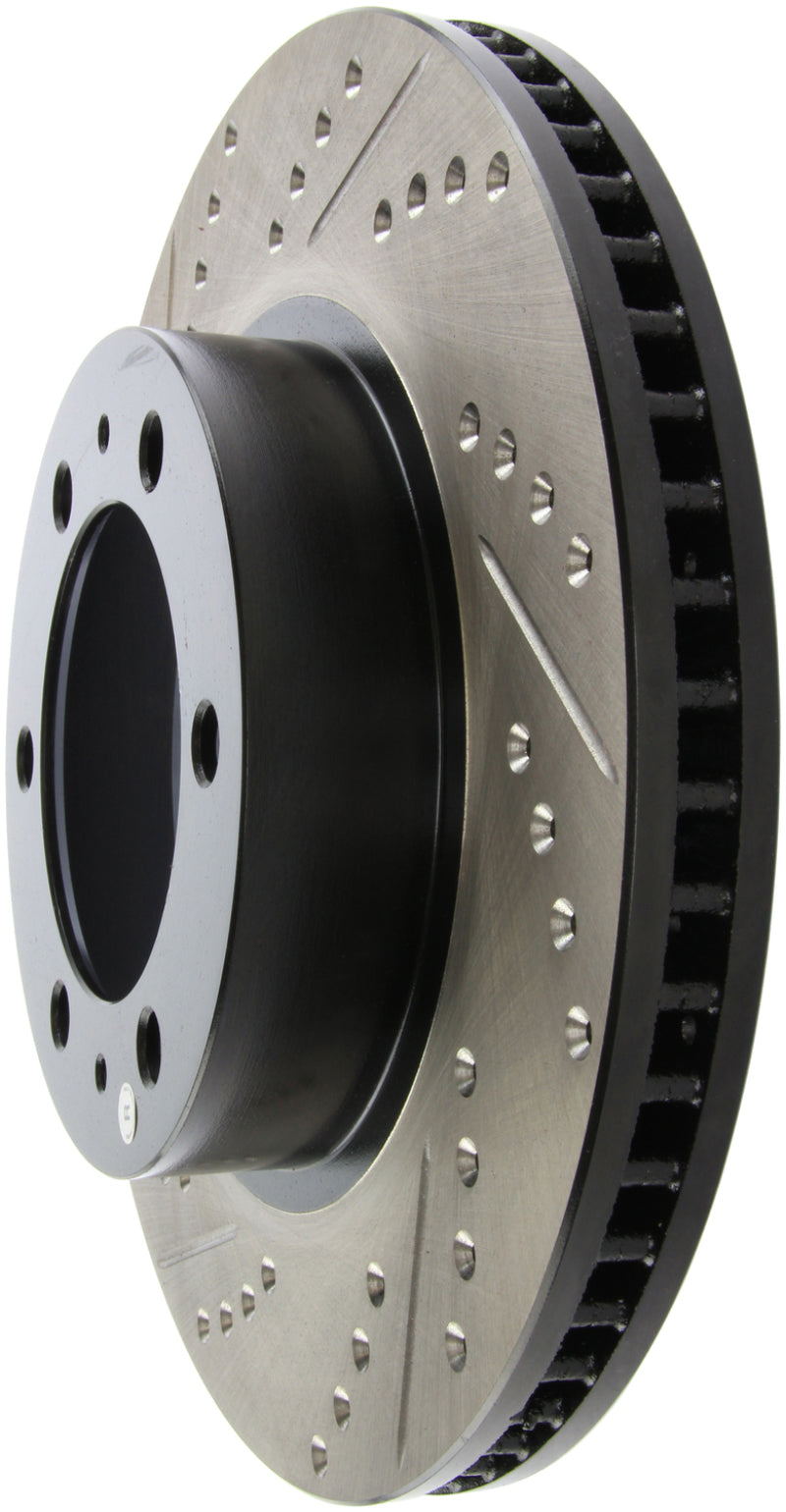 Load image into Gallery viewer, Stoptech 127.44129R ST Slot &amp; Drill Brake Rotors
